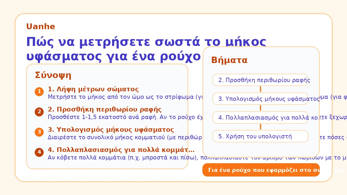Πώς να μετρήσετε σωστά το μήκος υφάσματος για ένα ρούχο