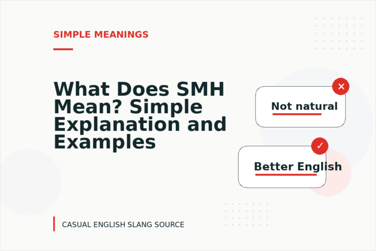 What Does SMH Mean? Simple Explanation and Examples