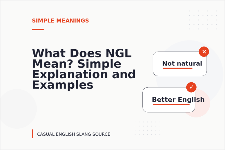 What Does NGL Mean? Simple Explanation and Examples What Does NGL Mean? Simple Explanation and Examples