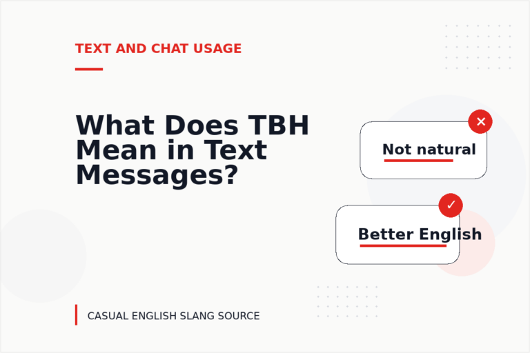 What Does TBH Mean in Text Messages?