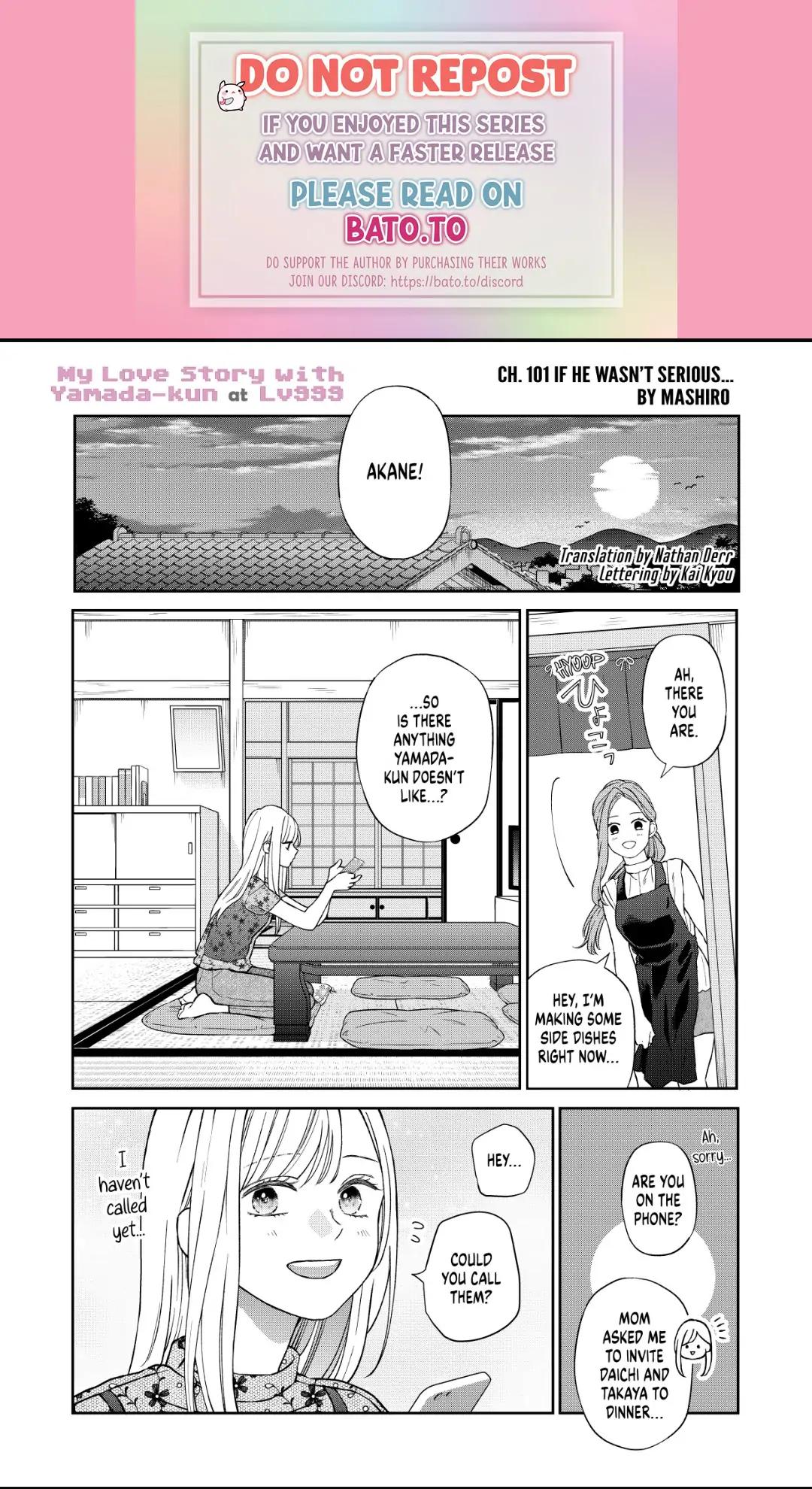 Yamada-kun and the Seven Witches Chapter 101 Page 1
