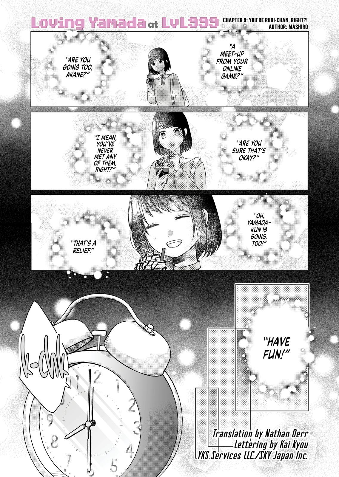 Yamada-kun and the Seven Witches Chapter 9 Page 1